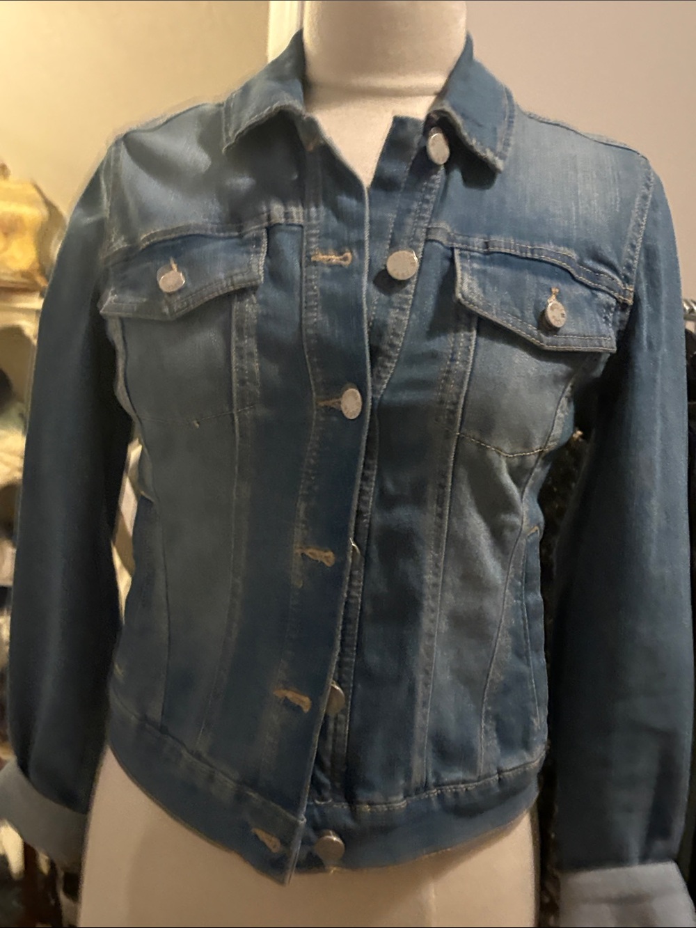 William Rast Blue Denim Jean Jacket
